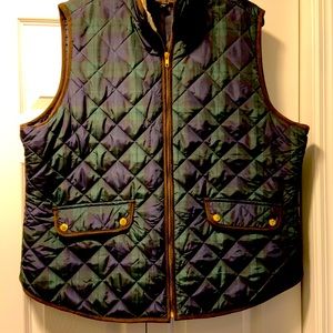 💥LN Plaid puffer vest!!